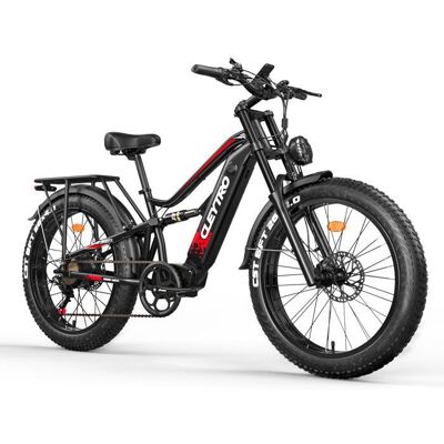 Vélo Électrique - CLEYTRO - ES7-B - VTT 26 - 750W - Batterie 48V 18Ah - Autonomie 45-90 km - Moteur Simple 7 Vitesses - Noir Noir - Publicité Vélo Électrique - CLEYTRO - ES7-B - VTT 26 - 750W - Batterie 48V 18Ah - Autonomie 45-90 km - Moteur Simple 7 Vitesses - Noir Noir - Publicité