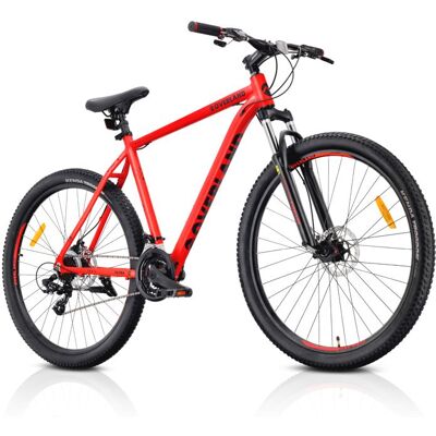 SUN BABY VTT Vélo tout terrain - Tatra Bikes Overland - Roues 29 - cadre alu 21 vitesses amortisseur freins à disque - Rouge-Noir Rouge - Publicité SUN BABY VTT Vélo tout terrain - Tatra Bikes Overland - Roues 29 - cadre alu 21 vitesses amortisseur freins à disque - Rouge-Noir Rouge - Publicité