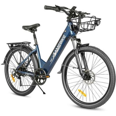 Samebike A01Pro Vélo électrique 26 - Moteur 500W - Batterie 36V/15Ah -Autonomie 90km - Shimano 7 VitessesFourche SuspendueBleu Bleu - Publicité Samebike A01Pro Vélo électrique 26 - Moteur 500W - Batterie 36V/15Ah -Autonomie 90km - Shimano 7 VitessesFourche SuspendueBleu Bleu - Publicité