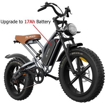 NOBRAND Jansno X50 vélo électrique pour adultes 48V17Ah batteries au lithium 20 pouces 4.0 gros pneus neige montagne e-bike 750W vélo Gris - Publicité NOBRAND Jansno X50 vélo électrique pour adultes 48V17Ah batteries au lithium 20 pouces 4.0 gros pneus neige montagne e-bike 750W vélo Gris - Publicité