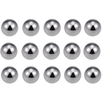 Bille de roulement SOURCING MAP 1/4pouces Billes Acier Carbone pour Roue Vélo Moyeu VTT Roulement à Billes Précision Billes 85Pcs Gris - Publicité Bille de roulement SOURCING MAP 1/4pouces Billes Acier Carbone pour Roue Vélo Moyeu VTT Roulement à Billes Précision Billes 85Pcs Gris - Publicité