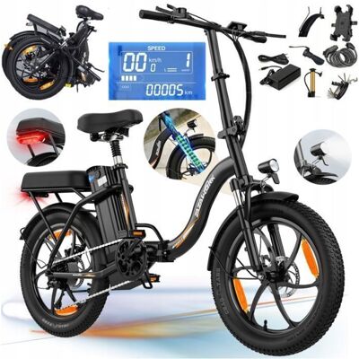 Vélo Électrique Pliable Mixte Homme Femme ZAZAWORK C16 250W Shimano 7 Vitesses Pneus 20x30 Pouces Autonomie 80-100km Noir Noir - Publicité Vélo Électrique Pliable Mixte Homme Femme ZAZAWORK C16 250W Shimano 7 Vitesses Pneus 20x30 Pouces Autonomie 80-100km Noir Noir - Publicité