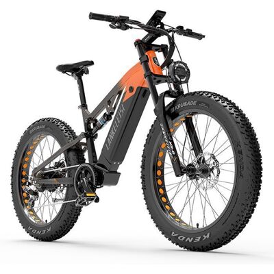 Vélo Electrique Homme LANKELEISI RV800PLUS- Autonomie 150km - Bafang Moteur 750W - SUMSUNG Batterie 48V 20Ah - 52 km/h VTT-Orange Orange - Publicité Vélo Electrique Homme LANKELEISI RV800PLUS- Autonomie 150km - Bafang Moteur 750W - SUMSUNG Batterie 48V 20Ah - 52 km/h VTT-Orange Orange - Publicité
