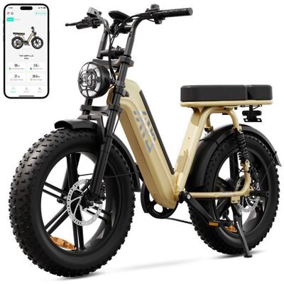 Vélo électrique - TST R7 - Tout Terrain- Roues 20-batterie 48V 15Ah- Peak 1000W- Autonomie 60 km -7 vitesses- Adulte -Jaune Jaune - Publicité Vélo électrique - TST R7 - Tout Terrain- Roues 20-batterie 48V 15Ah- Peak 1000W- Autonomie 60 km -7 vitesses- Adulte -Jaune Jaune - Publicité