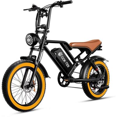 Vélo Électrique EGGKING S8 Batterie Amovible 48V 175Ah Fat Bike 20 Marron Marron - Publicité Vélo Électrique EGGKING S8 Batterie Amovible 48V 175Ah Fat Bike 20 Marron Marron - Publicité
