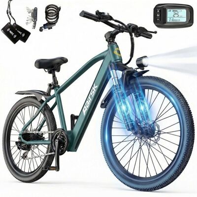 Aairsk - Vélo Électrique - Roues 26 -Batterie 36V10Ah - 250W - Autonomie 30-50km ( ASSIST) Freins à disque 7 vitesses- GT300 Bleu - Publicité Aairsk - Vélo Électrique - Roues 26 -Batterie 36V10Ah - 250W - Autonomie 30-50km ( ASSIST) Freins à disque 7 vitesses- GT300 Bleu - Publicité