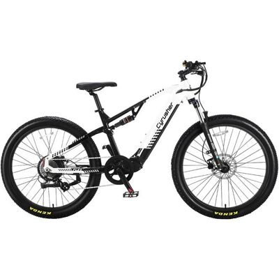 Cyrusher Flex Vélo Électrique Tout-Chemin Double Capteur Batterie LG 48V 15Ah Blanc Blanc - Publicité Cyrusher Flex Vélo Électrique Tout-Chemin Double Capteur Batterie LG 48V 15Ah Blanc Blanc - Publicité