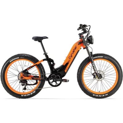 Vélo Électrique VTT Tout-Suspendu Cyrusher Trax 2.0 Batterie 52V 20Ah Moteur Bafang Orange Orange - Publicité Vélo Électrique VTT Tout-Suspendu Cyrusher Trax 2.0 Batterie 52V 20Ah Moteur Bafang Orange Orange - Publicité
