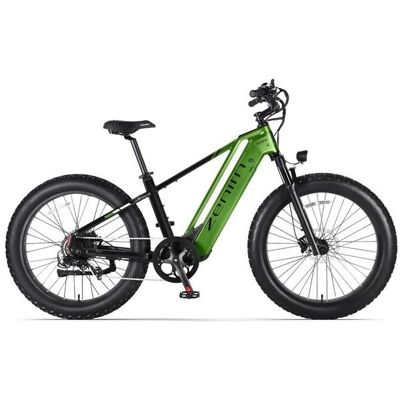 Cyrusher Zenith Vélo Électrique Fat Bike 26 Batterie 52V 15Ah Capteur de Couple Autonomie 90 km Vert Vert - Publicité Cyrusher Zenith Vélo Électrique Fat Bike 26 Batterie 52V 15Ah Capteur de Couple Autonomie 90 km Vert Vert - Publicité