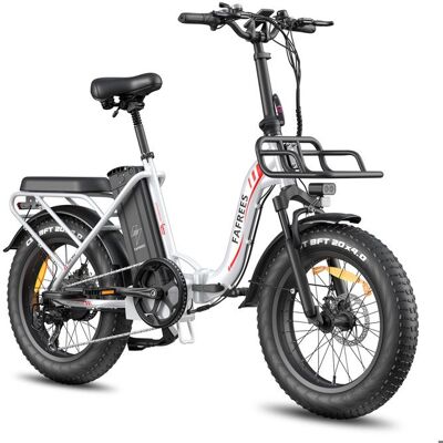 Fafrees F20 MAX Vélos électriques pliable 20 x 40 pouces Fat Bike 48V 30Ah 25 km/h Vélos assistance électrique à 7 vitesses Blanc Blanc - Publicité Fafrees F20 MAX Vélos électriques pliable 20 x 40 pouces Fat Bike 48V 30Ah 25 km/h Vélos assistance électrique à 7 vitesses Blanc Blanc - Publicité