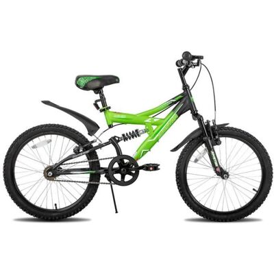 Vélo de montagne - HILAND - 20 pouces - Suspension totale - Pour enfants 7-13 ans - Couleur verte Vert - Publicité Vélo de montagne - HILAND - 20 pouces - Suspension totale - Pour enfants 7-13 ans - Couleur verte Vert - Publicité