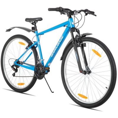 Hiland 29 Pouces Vélo VTT 18 Vitesses Unisexe/Adulte Cadre en Acier au Carbone Pour Ville et Loisirs Freins en V,Bleu Bleu - Publicité Hiland 29 Pouces Vélo VTT 18 Vitesses Unisexe/Adulte Cadre en Acier au Carbone Pour Ville et Loisirs Freins en V,Bleu Bleu - Publicité