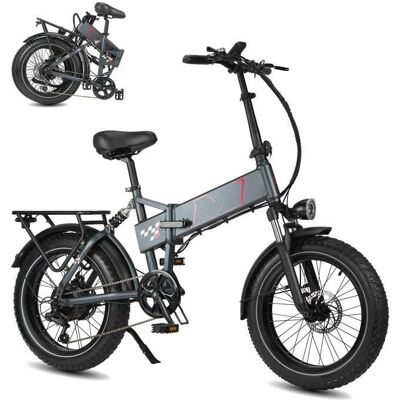 Maxtron Polaris Vélo électrique Pliable 20 - Batterie 48V 13Ah - Avec Amortisseur avant -gris Gris - Publicité Maxtron Polaris Vélo électrique Pliable 20 - Batterie 48V 13Ah - Avec Amortisseur avant -gris Gris - Publicité