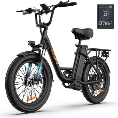 2025 URLIFE E20 - Vélo électrique - Moteur 500W - Batterie 48V13Ah - Autonomie 80km - Shimano 7 vitesses - Pneus 20*30 poucesNoir Noir - Publicité 2025 URLIFE E20 - Vélo électrique - Moteur 500W - Batterie 48V13Ah - Autonomie 80km - Shimano 7 vitesses - Pneus 20*30 poucesNoir Noir - Publicité