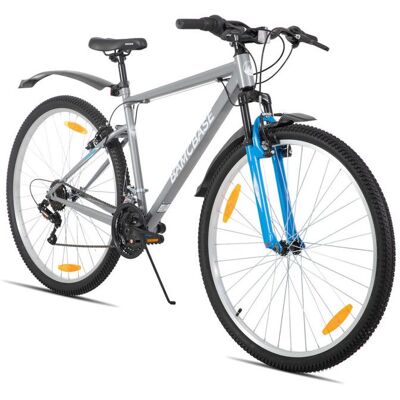 Hiland 29 Pouces Vélo VTT 18 Vitesses Unisexe/Adulte Cadre en Acier au Carbone Pour Ville et Loisirs Freins en V,Gris Gris - Publicité Hiland 29 Pouces Vélo VTT 18 Vitesses Unisexe/Adulte Cadre en Acier au Carbone Pour Ville et Loisirs Freins en V,Gris Gris - Publicité