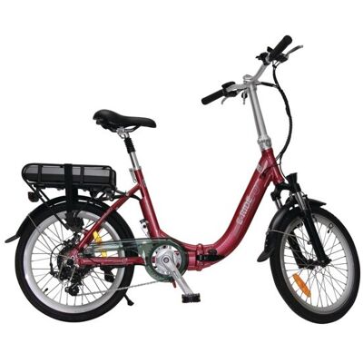 Vélo à Assistance électrique Pliant 20 Rouge Confort - E-ride Rouge - Publicité Vélo à Assistance électrique Pliant 20 Rouge Confort - E-ride Rouge - Publicité