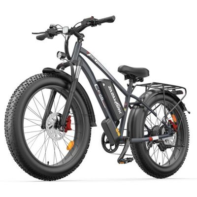 Vélo Électrique Adulte ZAZAWORK CF26 Moteur 1000W Batterie 48V20AH Pneus 26×4.0 Freins Hydrauliques Gris Gris - Publicité Vélo Électrique Adulte ZAZAWORK CF26 Moteur 1000W Batterie 48V20AH Pneus 26×4.0 Freins Hydrauliques Gris Gris - Publicité
