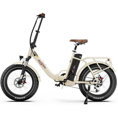 ONESPORT OT16 Max Vélo Électrique pour Adultes Batterie 48V 18AH Moteur 500W Pneus Tout-Terrain 20 pouces Vélo Électrique Pliable Blanc - Publicité ONESPORT OT16 Max Vélo Électrique pour Adultes Batterie 48V 18AH Moteur 500W Pneus Tout-Terrain 20 pouces Vélo Électrique Pliable Blanc - Publicité
