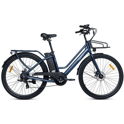 MOMA BIKES Vélo Electrique De ville Eas-e 28 SHIMANO 7 Vitesses Freins a Disque Bat. Ion Lithium 36V 10.4Ah Bleu - Publicité MOMA BIKES Vélo Electrique De ville Eas-e 28 SHIMANO 7 Vitesses Freins a Disque Bat. Ion Lithium 36V 10.4Ah Bleu - Publicité