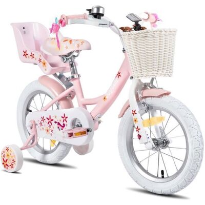 Vélo denfant - HILAND - JOYSTAR - 12 pouces - Rose - Frein à main et rétropédalage Rose - Publicité Vélo denfant - HILAND - JOYSTAR - 12 pouces - Rose - Frein à main et rétropédalage Rose - Publicité
