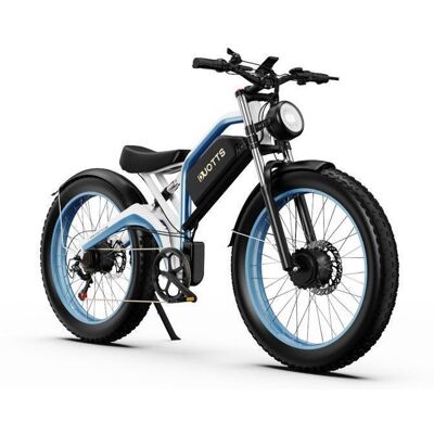 DUOTTS N26 - Vélo électrique adulte - Moteur double 750W - Batterie 48V 20Ah - Pneus 26 pouces - 7 vitesses - Autonomie 120km - Bleu Bleu - Publicité DUOTTS N26 - Vélo électrique adulte - Moteur double 750W - Batterie 48V 20Ah - Pneus 26 pouces - 7 vitesses - Autonomie 120km - Bleu Bleu - Publicité