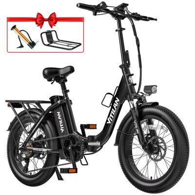 Vélo Électrique Pliable VITILAN U3 Moteur 750W Batterie 48V15Ah Cadre Aluminium Pneu 20×3.0 Autonomie 110Km Écran LCD Ville Noir - Publicité Vélo Électrique Pliable VITILAN U3 Moteur 750W Batterie 48V15Ah Cadre Aluminium Pneu 20×3.0 Autonomie 110Km Écran LCD Ville Noir - Publicité