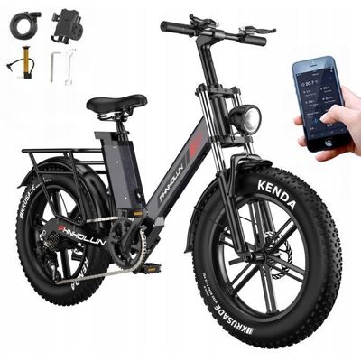PHNHOLUN C6 PRO - Vélo électrique - Moteur 1000W - Batterie 17.5Ah 48KM/h- Autonomie 80 km - Shimano 7 Vitesses Gris - Publicité PHNHOLUN C6 PRO - Vélo électrique - Moteur 1000W - Batterie 17.5Ah 48KM/h- Autonomie 80 km - Shimano 7 Vitesses Gris - Publicité