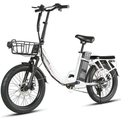 Samebike CY20 Pro - Vélo Électrique Pliable 20- Moteur 500W Batterie 48V 13Ah - 60-90km- SHIMANO 7 vitesses - Frien à disqueBlanc Blanc - Publicité Samebike CY20 Pro - Vélo Électrique Pliable 20- Moteur 500W Batterie 48V 13Ah - 60-90km- SHIMANO 7 vitesses - Frien à disqueBlanc Blanc - Publicité