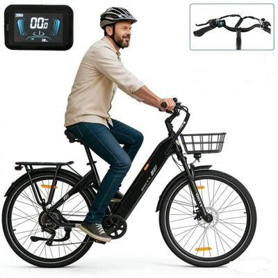Vélo Électrique Femme TTGO C3SE28Cadre Bas-Moteur 250WBatterie 36V18Ah Amovible120km d’AutonomieShimano 7 Vitessesnoir Noir - Publicité Vélo Électrique Femme TTGO C3SE28Cadre Bas-Moteur 250WBatterie 36V18Ah Amovible120km d’AutonomieShimano 7 Vitessesnoir Noir - Publicité