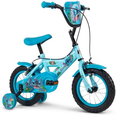 Vélo Enfant Disney - Stitch - Roues 12 - Age 3 à 5 ans - 2 Freins - Stabilisateurs - Bleu - Produit HUFFY Bleu - Publicité Vélo Enfant Disney - Stitch - Roues 12 - Age 3 à 5 ans - 2 Freins - Stabilisateurs - Bleu - Produit HUFFY Bleu - Publicité