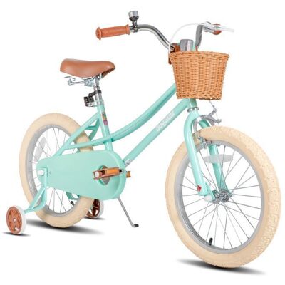 Vélo pour enfant - JOYSTAR Fantasy Princess - 18 pouces - Vert - Roues dentraînement amovibles Vert - Publicité Vélo pour enfant - JOYSTAR Fantasy Princess - 18 pouces - Vert - Roues dentraînement amovibles Vert - Publicité
