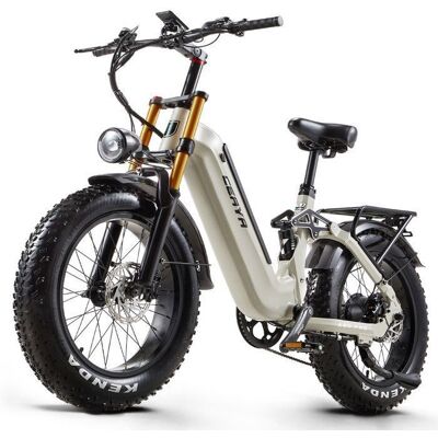 Vélo Électrique - CEAYA - A20 PRO - Moteur 1000W - Batterie 48V20Ah - 45km/h frein hydraulique Beige - Publicité Vélo Électrique - CEAYA - A20 PRO - Moteur 1000W - Batterie 48V20Ah - 45km/h frein hydraulique Beige - Publicité