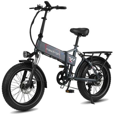 Vélo Électrique MAXTURN Polaris - Moteur 500W Batterie 48V13AH 20 Frein à Disque Câble - Gris Gris - Publicité Vélo Électrique MAXTURN Polaris - Moteur 500W Batterie 48V13AH 20 Frein à Disque Câble - Gris Gris - Publicité