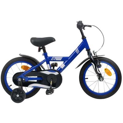 Vélo pour Enfants 16 Pouces pour 4-6 ans Bleu foncé - vidaXL - acier - réglable - 1125 x 51 x 75 cm 9707710 Bleu - Publicité Vélo pour Enfants 16 Pouces pour 4-6 ans Bleu foncé - vidaXL - acier - réglable - 1125 x 51 x 75 cm 9707710 Bleu - Publicité