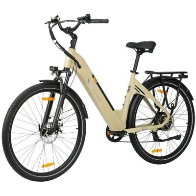 TTGO Vélo Électrique de Ville 28 250W Grande Autonomie Jusquà 120km36V 18Ah 7 Vitesses Homme/Femme Beige - Publicité TTGO Vélo Électrique de Ville 28 250W Grande Autonomie Jusquà 120km36V 18Ah 7 Vitesses Homme/Femme Beige - Publicité