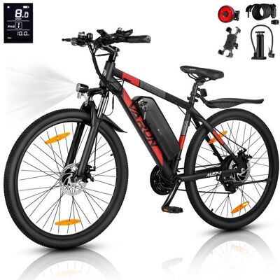 Vélo électrique VARUN M27-1 - Batterie amovible 48 V 13 Ah - Autonomie de 100 km - 275 pouces - Rouge Rouge - Publicité Vélo électrique VARUN M27-1 - Batterie amovible 48 V 13 Ah - Autonomie de 100 km - 275 pouces - Rouge Rouge - Publicité