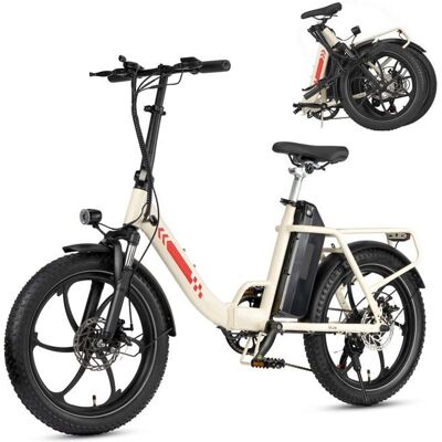 Vélo Électrique Pliable MAXTRON Mule 20 Batterie Amovible 48V 20Ah FatBike Ville Blanc Blanc - Publicité Vélo Électrique Pliable MAXTRON Mule 20 Batterie Amovible 48V 20Ah FatBike Ville Blanc Blanc - Publicité