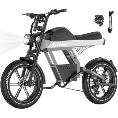 Vélo électrique VAE HITWAY 20 Fat Bike 4.5 - Batterie amovible 48V 25Ah - VTT électrique tout terrain Noir - Publicité Vélo électrique VAE HITWAY 20 Fat Bike 4.5 - Batterie amovible 48V 25Ah - VTT électrique tout terrain Noir - Publicité