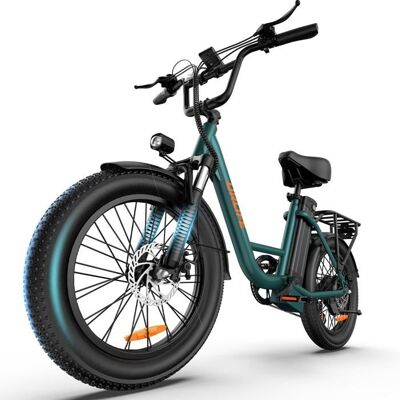 URLIFE Vélo électrique urbains 20 x 3.0 Pneus gras Fat bike 48 V 13 Ah Batterie 250 W Moteur VTT Électrique à 7 vitesses Vert Vert - Publicité URLIFE Vélo électrique urbains 20 x 3.0 Pneus gras Fat bike 48 V 13 Ah Batterie 250 W Moteur VTT Électrique à 7 vitesses Vert Vert - Publicité