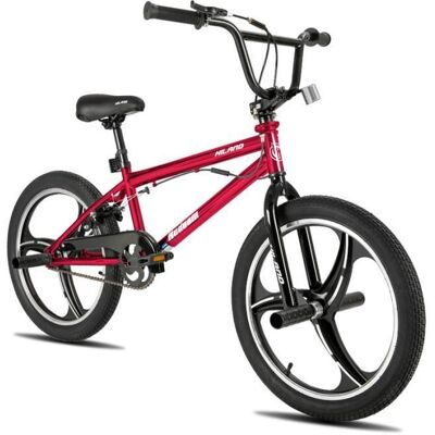Hiland 20 pouces Vélo BMX - 3 rayons - pour les garçons et les filles de plus de 7 ans avec guidon Freestyle à 360 degrés - Rouge Rouge - Publicité Hiland 20 pouces Vélo BMX - 3 rayons - pour les garçons et les filles de plus de 7 ans avec guidon Freestyle à 360 degrés - Rouge Rouge - Publicité