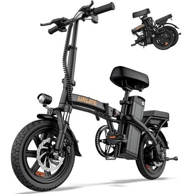 URLIFE F1L 14 Vélo Électrique pliant 48V 7.5Ah Batterie au Lithium Amovible avec Pédalage Assistance Moteur 250W Mini E-bike Noir Gris - Publicité URLIFE F1L 14 Vélo Électrique pliant 48V 7.5Ah Batterie au Lithium Amovible avec Pédalage Assistance Moteur 250W Mini E-bike Noir Gris - Publicité
