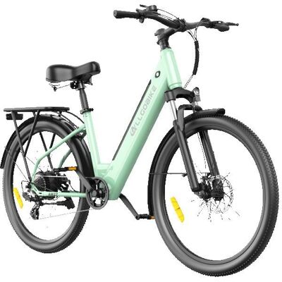 ALLGOBIKE AM27 Vélo Électrique Ville Homme Femme 275 Pouces 250W Batterie 36V 15Ah Autonomie 100km Cadre Mixte pour Trajet Urbain Vert - Publicité ALLGOBIKE AM27 Vélo Électrique Ville Homme Femme 275 Pouces 250W Batterie 36V 15Ah Autonomie 100km Cadre Mixte pour Trajet Urbain Vert - Publicité