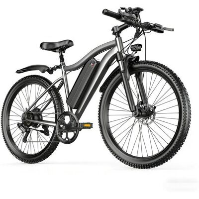LIZIFLY-Vélo Électrique-26-250W-batterie amovible 48V/13AH-Shimano 7-Vitesses-Adultes VTT E-Bike-25KMH Gris - Publicité LIZIFLY-Vélo Électrique-26-250W-batterie amovible 48V/13AH-Shimano 7-Vitesses-Adultes VTT E-Bike-25KMH Gris - Publicité