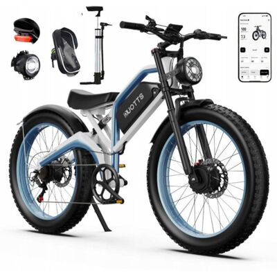 DUOTTS N26 Vélo électriqueCertifié CE 750W à double moteurautonomie de 120kmbatterie48V 20Ahconnectivité intelligente Bleu - Publicité DUOTTS N26 Vélo électriqueCertifié CE 750W à double moteurautonomie de 120kmbatterie48V 20Ahconnectivité intelligente Bleu - Publicité
