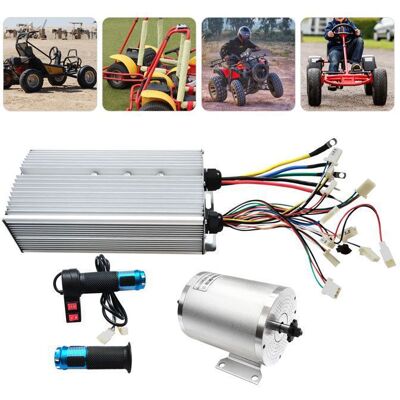 OUKANING Kit Vélo Électrique 72V - Moteur Sans Brosse 3000W + Contrôleur - Moteur 4900rpm pour Scooters Go-Karts Mini Motos Électriques Gris - Publicité OUKANING Kit Vélo Électrique 72V - Moteur Sans Brosse 3000W + Contrôleur - Moteur 4900rpm pour Scooters Go-Karts Mini Motos Électriques Gris - Publicité