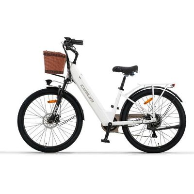 Cysum X-City Vélo Électrique Ville CONFORT – Moteur 250W (80km) – Batterie 48V Amovible – SHIMANO 7V – Homme/FemmeIdéal Quotidien - Publicité Cysum X-City Vélo Électrique Ville CONFORT – Moteur 250W (80km) – Batterie 48V Amovible – SHIMANO 7V – Homme/FemmeIdéal Quotidien - Publicité