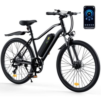 Vélo Électrique VTT adulte 26Moteur 350WBatterie amovible 36V 135 Ah5 vitessesAutonomie max 90 kmCharge 120 kgNoir Noir - Publicité Vélo Électrique VTT adulte 26Moteur 350WBatterie amovible 36V 135 Ah5 vitessesAutonomie max 90 kmCharge 120 kgNoir Noir - Publicité