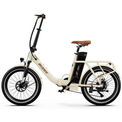 Vélo électrique pliable - ONESPORT - OT16-2 - Moteur 250W - Batterie 48V 17Ah - Autonomie 120 km Beige - Publicité Vélo électrique pliable - ONESPORT - OT16-2 - Moteur 250W - Batterie 48V 17Ah - Autonomie 120 km Beige - Publicité