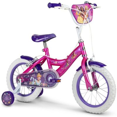 Vélo enfant - HUFFY - Princesses Disney - 14 pouces - cadre acier - roulettes amovibles Rose - Publicité Vélo enfant - HUFFY - Princesses Disney - 14 pouces - cadre acier - roulettes amovibles Rose - Publicité