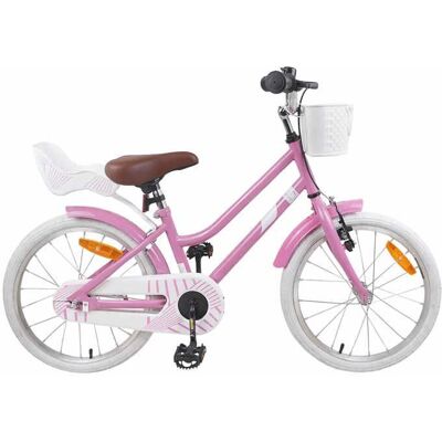 Vélo pour Enfants 18 Pouces pour les 5-7 ans Rose clair - vidaXL - acier - 1040 x 510 x 73 cm 9646871 Rose - Publicité Vélo pour Enfants 18 Pouces pour les 5-7 ans Rose clair - vidaXL - acier - 1040 x 510 x 73 cm 9646871 Rose - Publicité